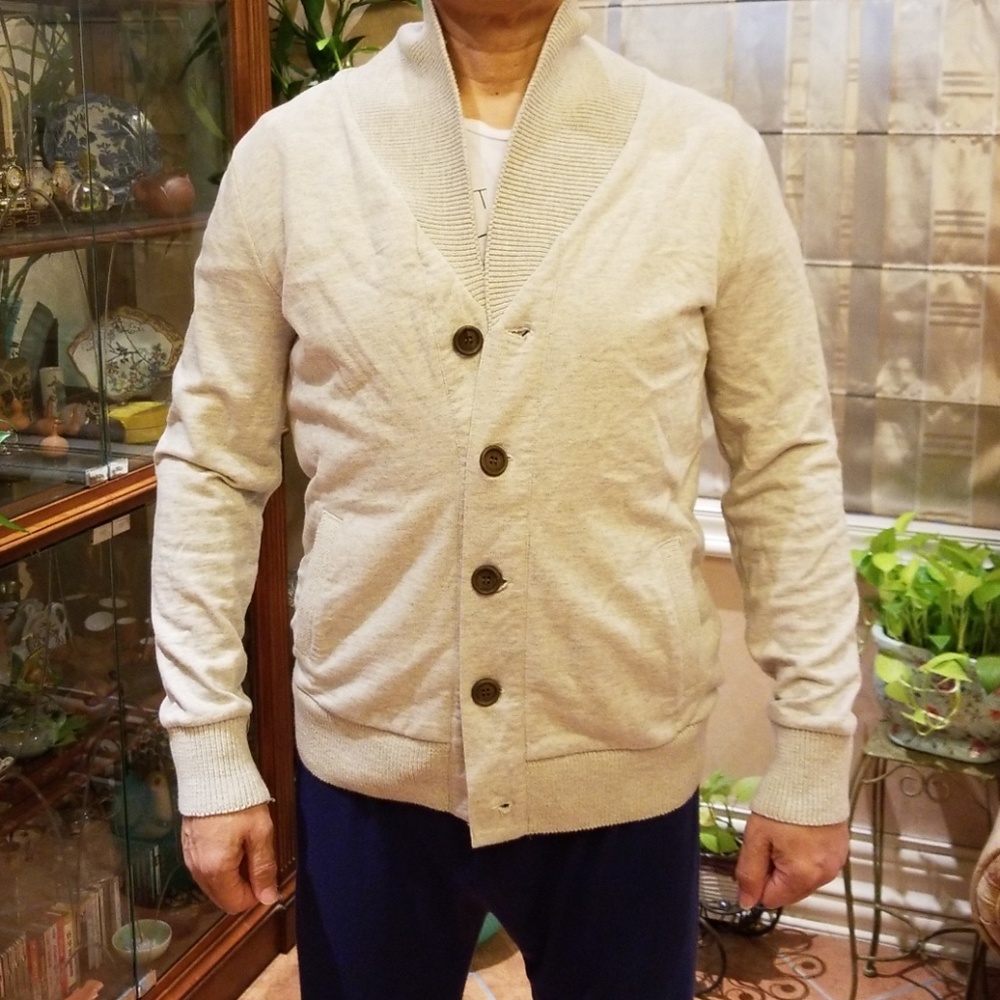 Men's cotton cardigan